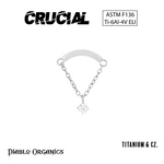 Crucial by Diablo Organics Crucial by Diablo Organics "Floating Gem" with CZ