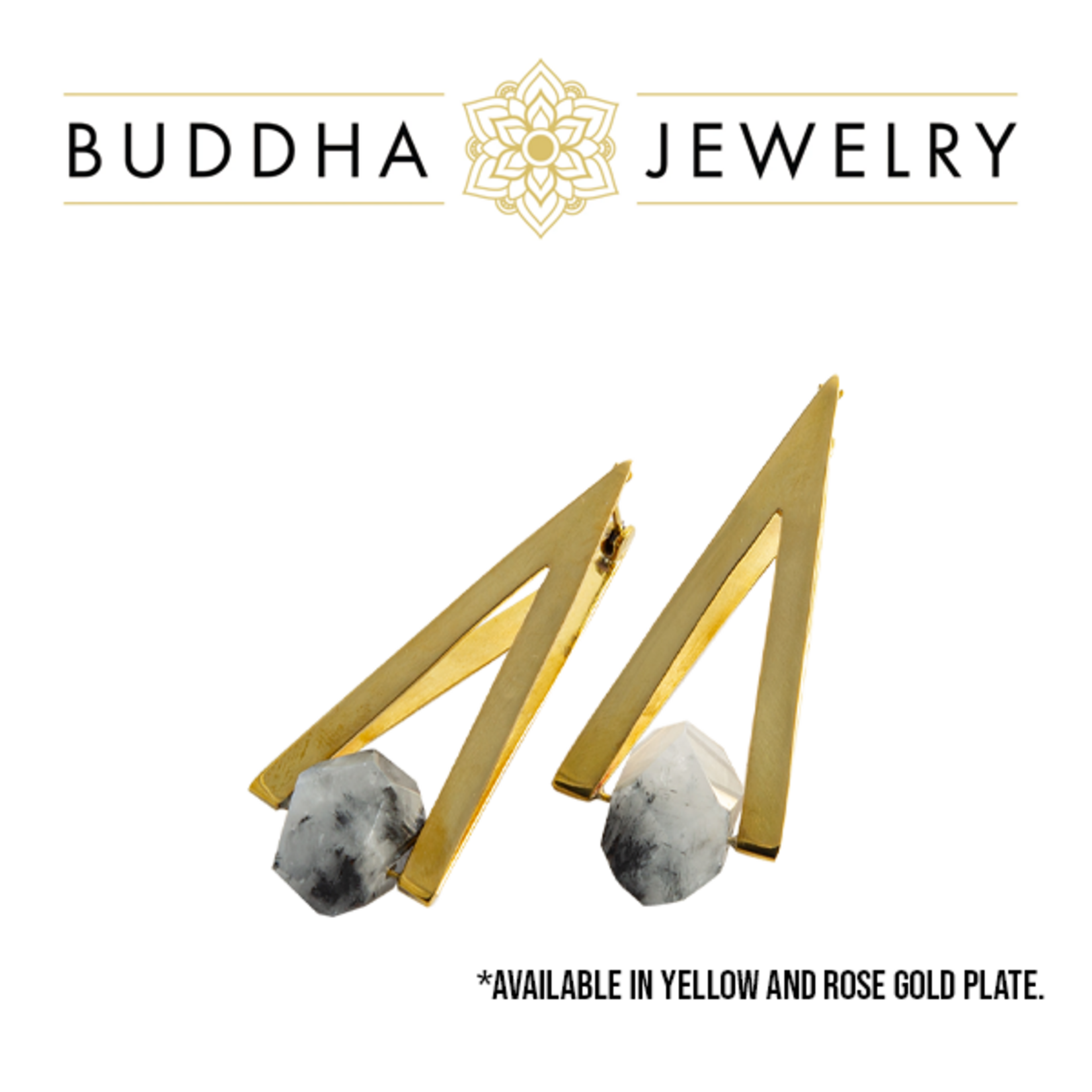 Buddha Jewelry Organics Buddha Jewelry Organics "Vida" Hanging Design with Tourmalinated Quartz