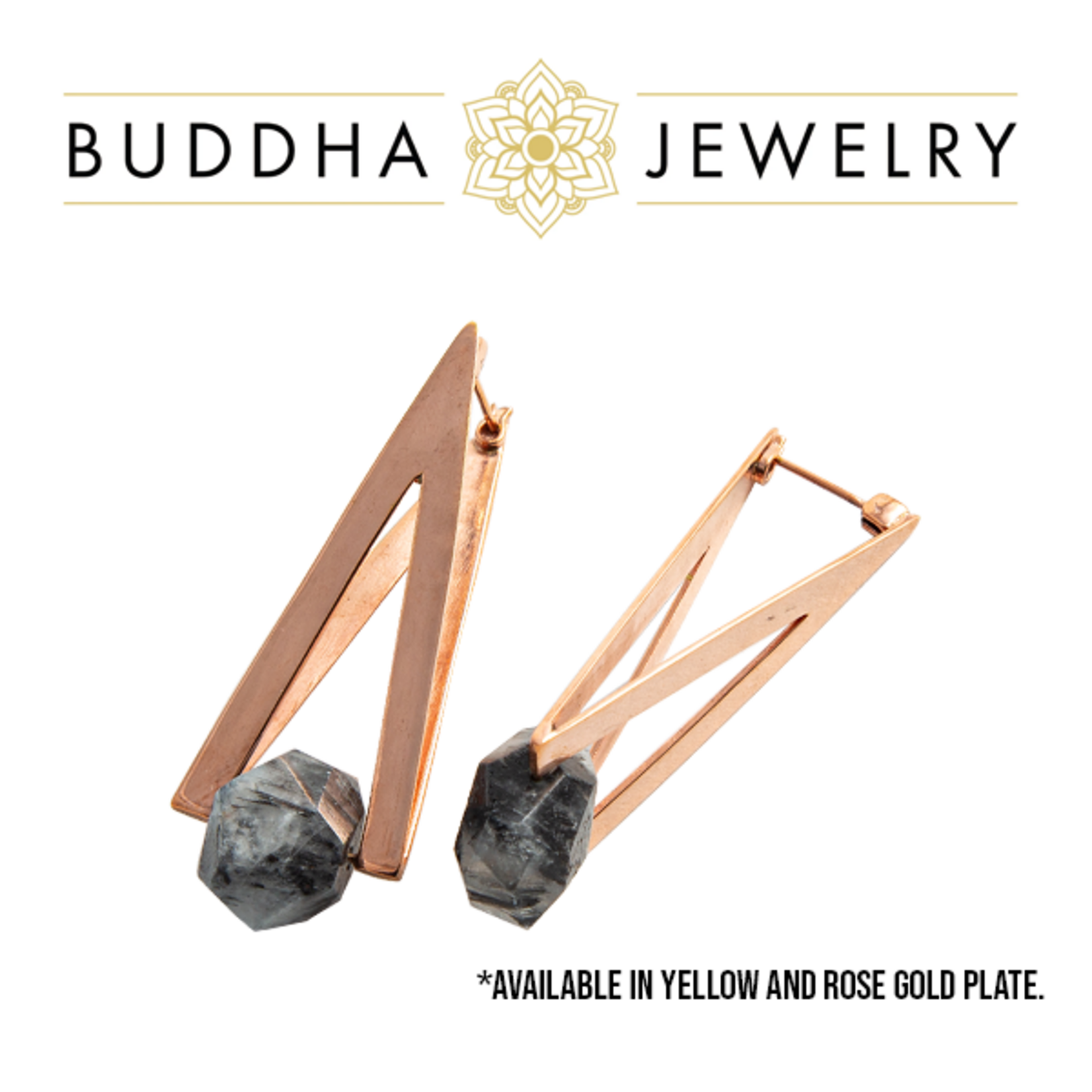 Buddha Jewelry Organics Buddha Jewelry Organics "Vida" Hanging Design with Tourmalinated Quartz