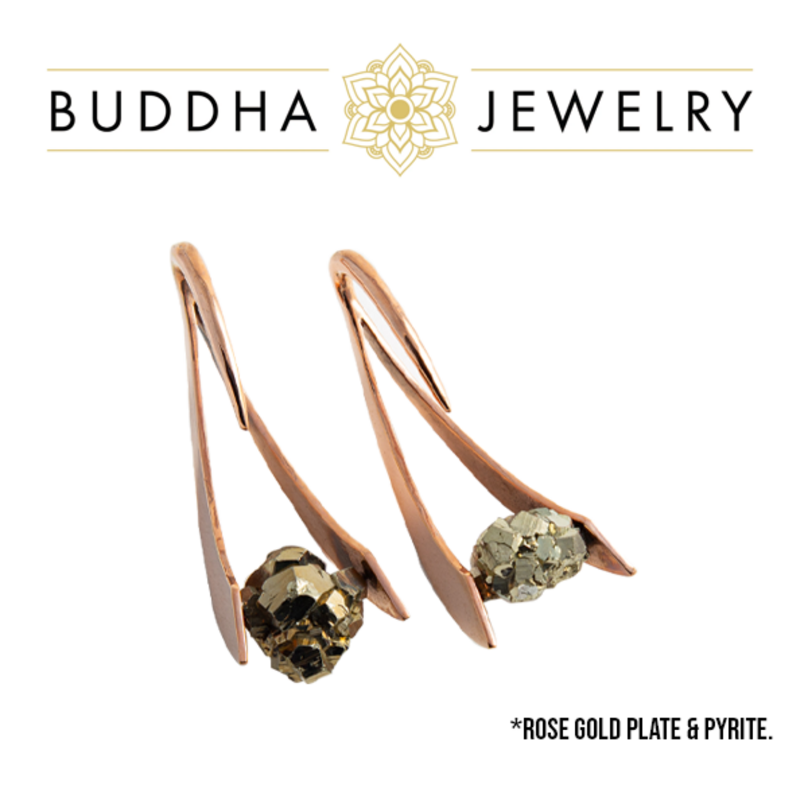Buddha Jewelry Organics Buddha Jewelry Organics "Zahara" Hanging Design with Pyrite