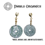 Diablo Organics Diablo Organics "Carved Archaic Jade" with Rutilated Quartz