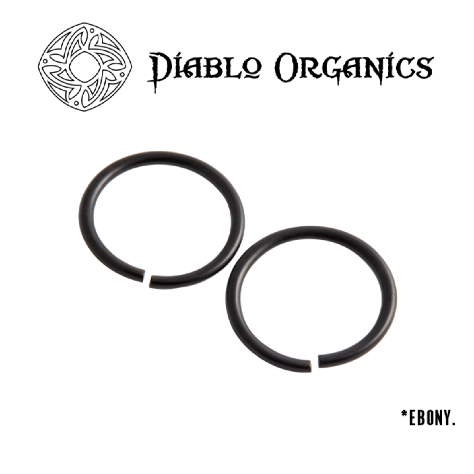 Diablo Organics Diablo Organics Ebony Hoops