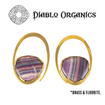 Diablo Organics Diablo Organics "Ellipse" with Rainbow Fluorite