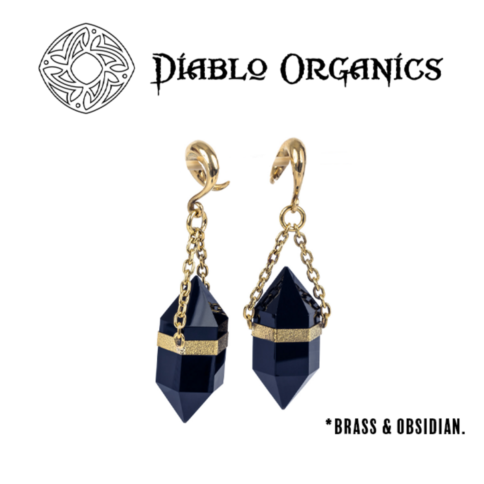 Diablo Organics Diablo Organics large obsidian points on classic coils