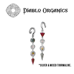 Diablo Organics Diablo Organics Asymmetrical Hanging Design with Mixed Tourmaline
