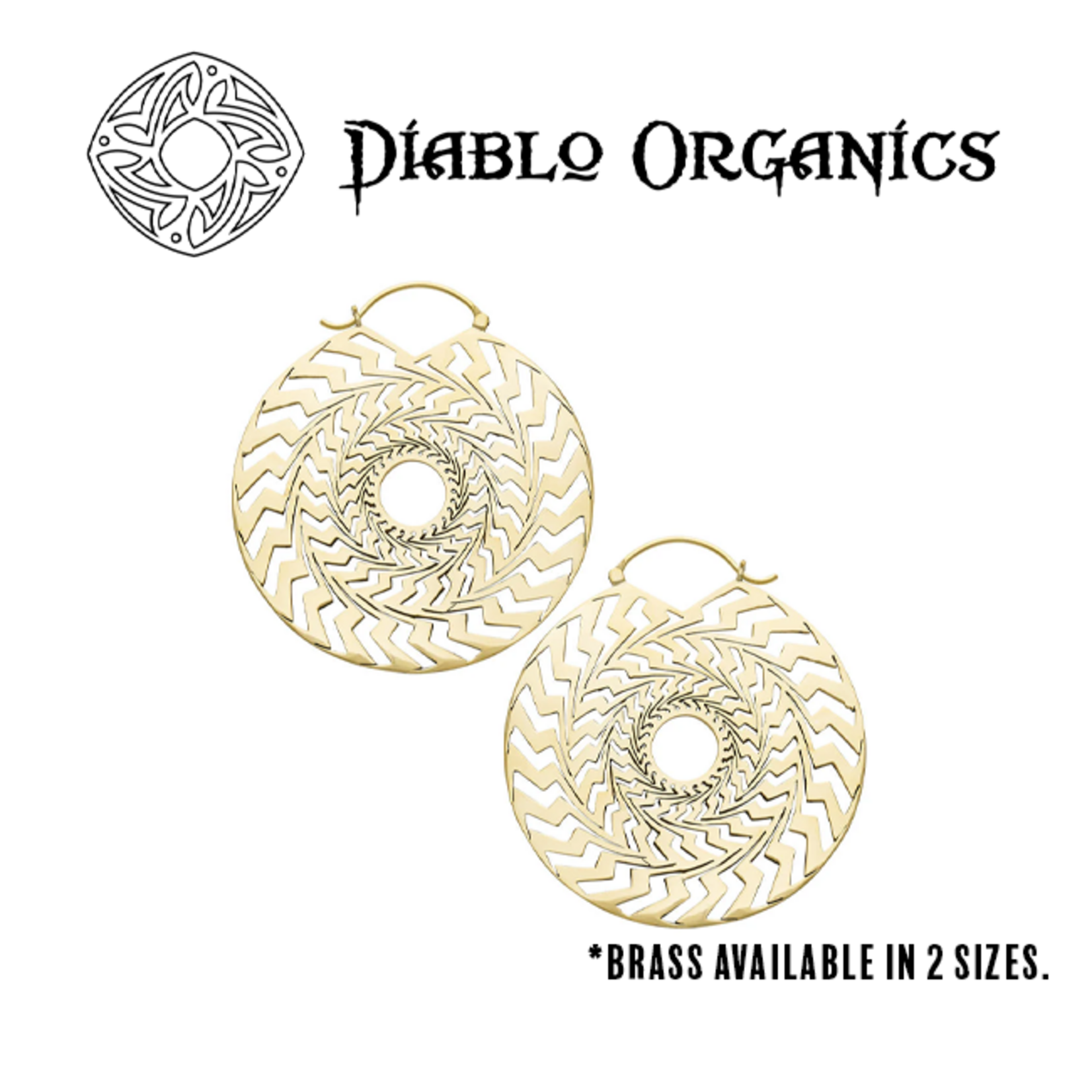 Diablo Organics Diablo Organics brass "Jazz" hoops