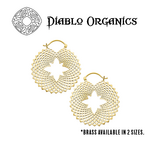 Diablo Organics Diablo Organics brass "Fractal" hoops