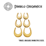 Diablo Organics Diablo Organics Hammered Brass Saddle Spreaders