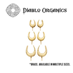 Diablo Organics Diablo Organics Brass Hammered Saddle Spreader Hooks