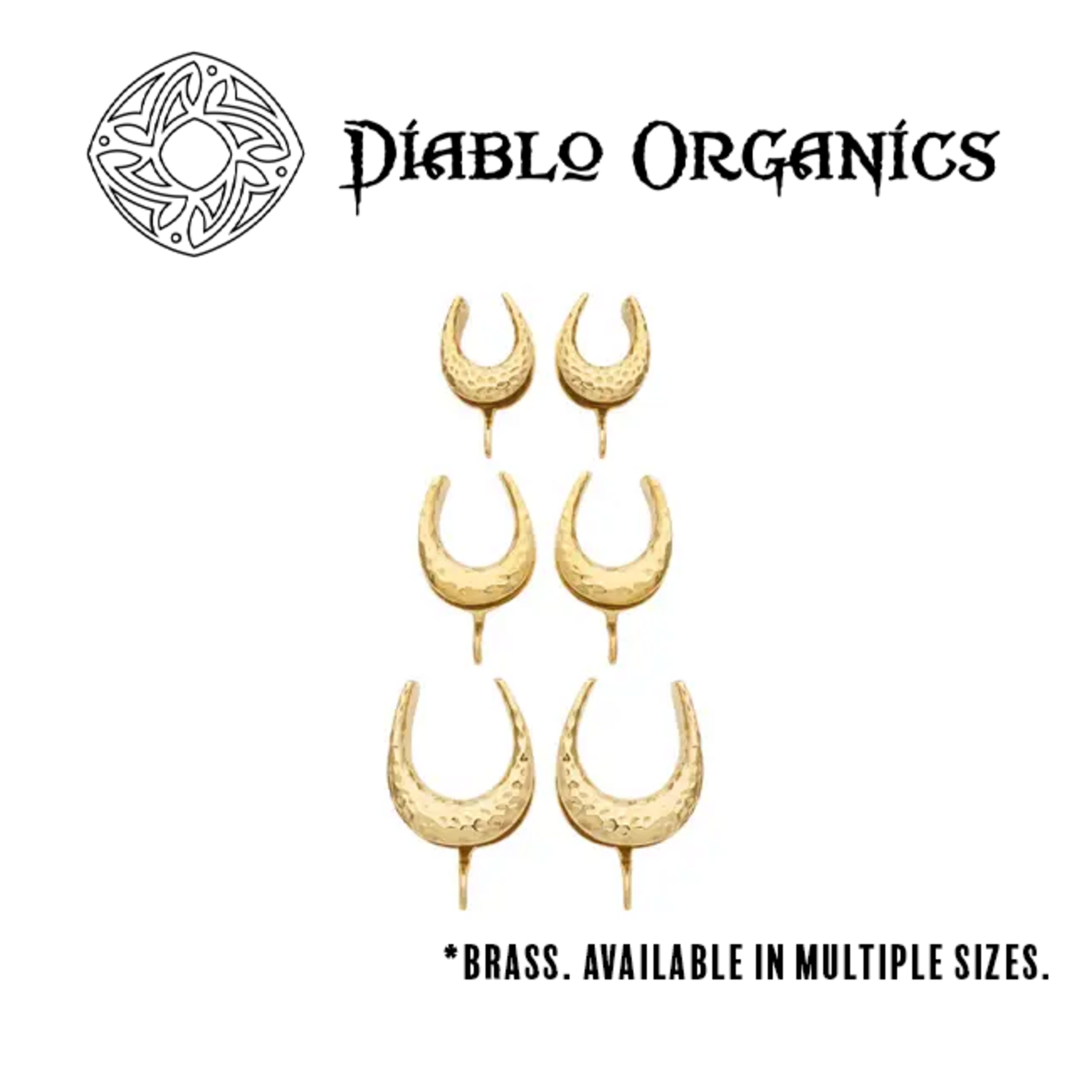 Diablo Organics Diablo Organics brass hammered saddle spreader hooks