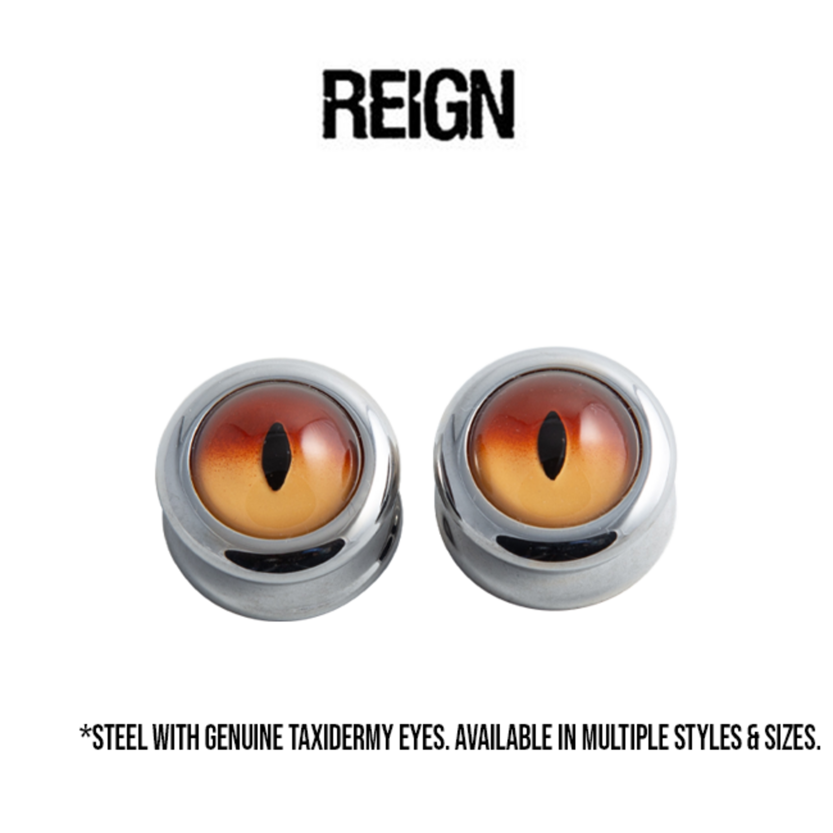 Reign Custom Design Reign Custom Design steel double flared taxidermy plug