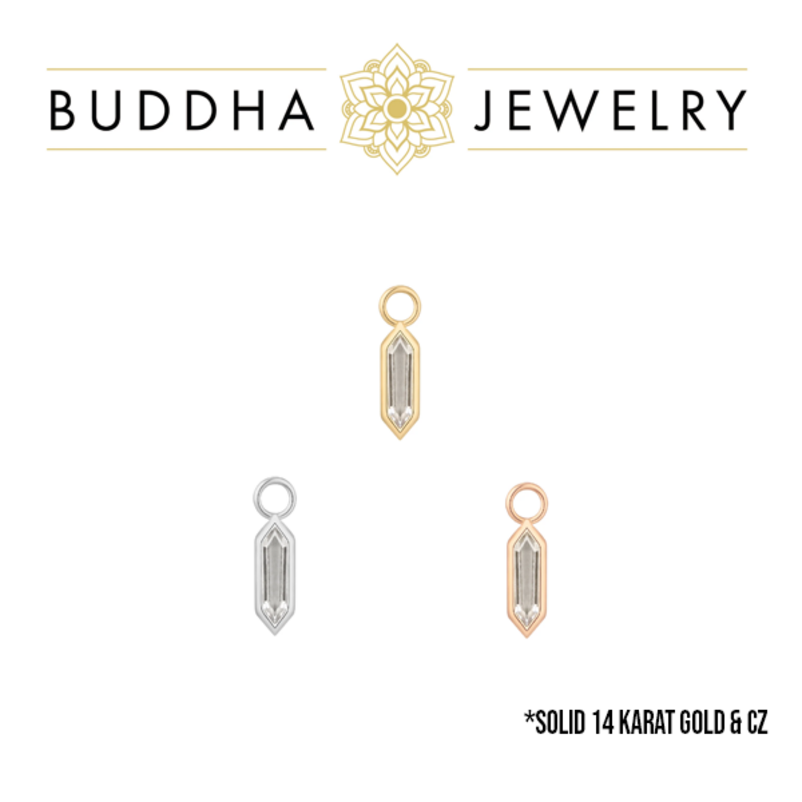 Buddha Jewelry Organics Buddha Jewelry Organics "Theory" charm with CZ