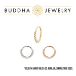 Buddha Jewelry Organics Buddha Jewelry Organics 18g "Radiant" Clicker with CZ