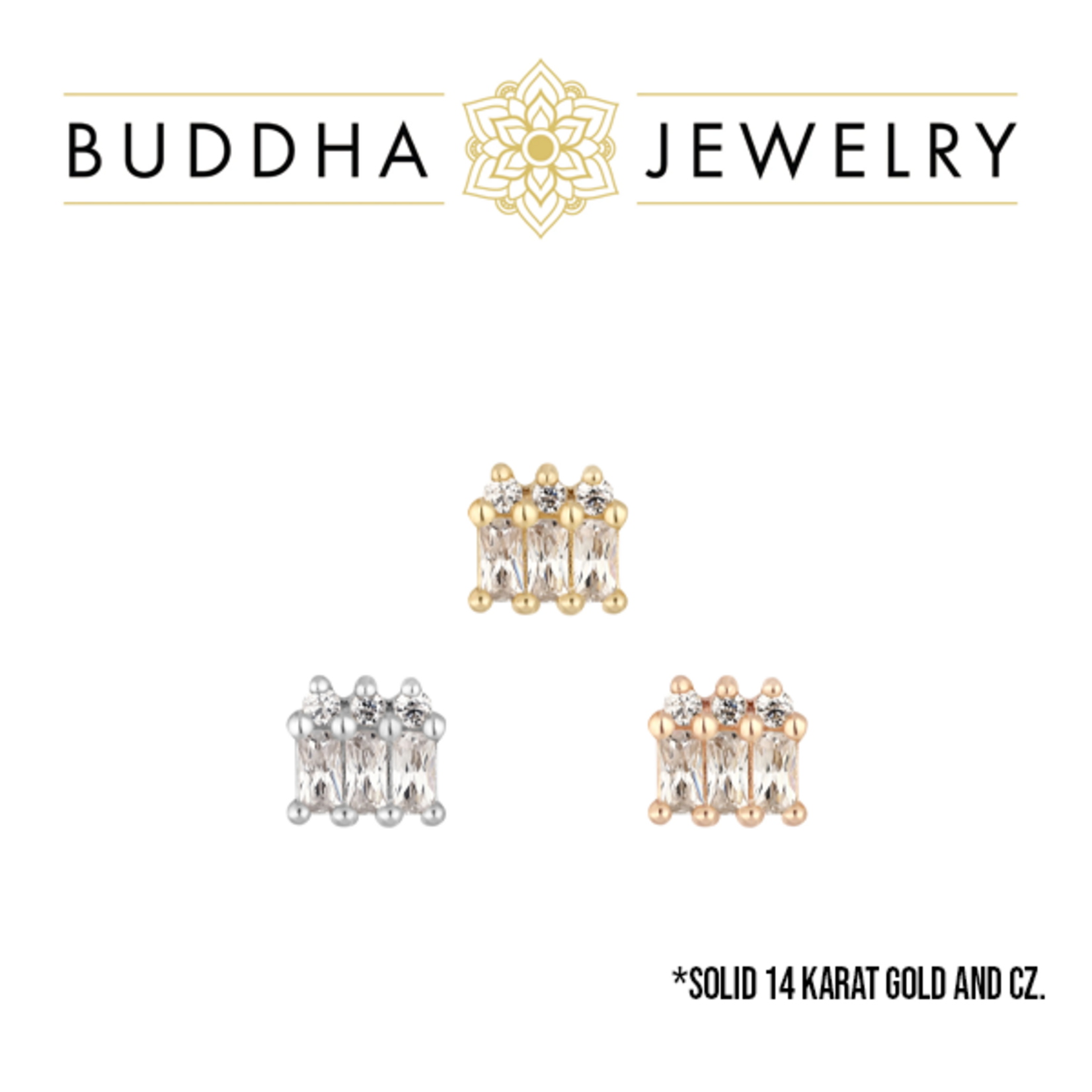 Buddha Jewelry Organics Buddha Jewelry Organics "Excess" press-fit end with CZ