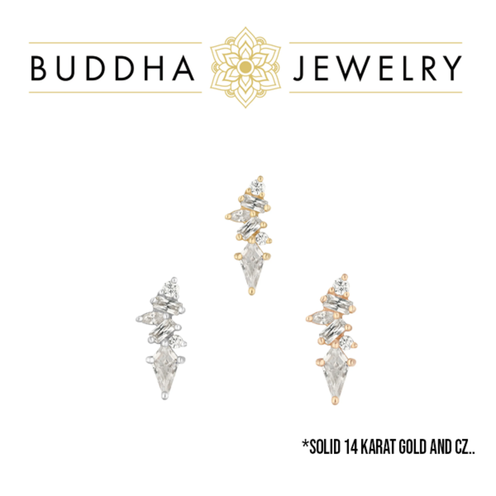 Buddha Jewelry Organics Buddha Jewelry Organics "Mixt" press-fit end with CZ