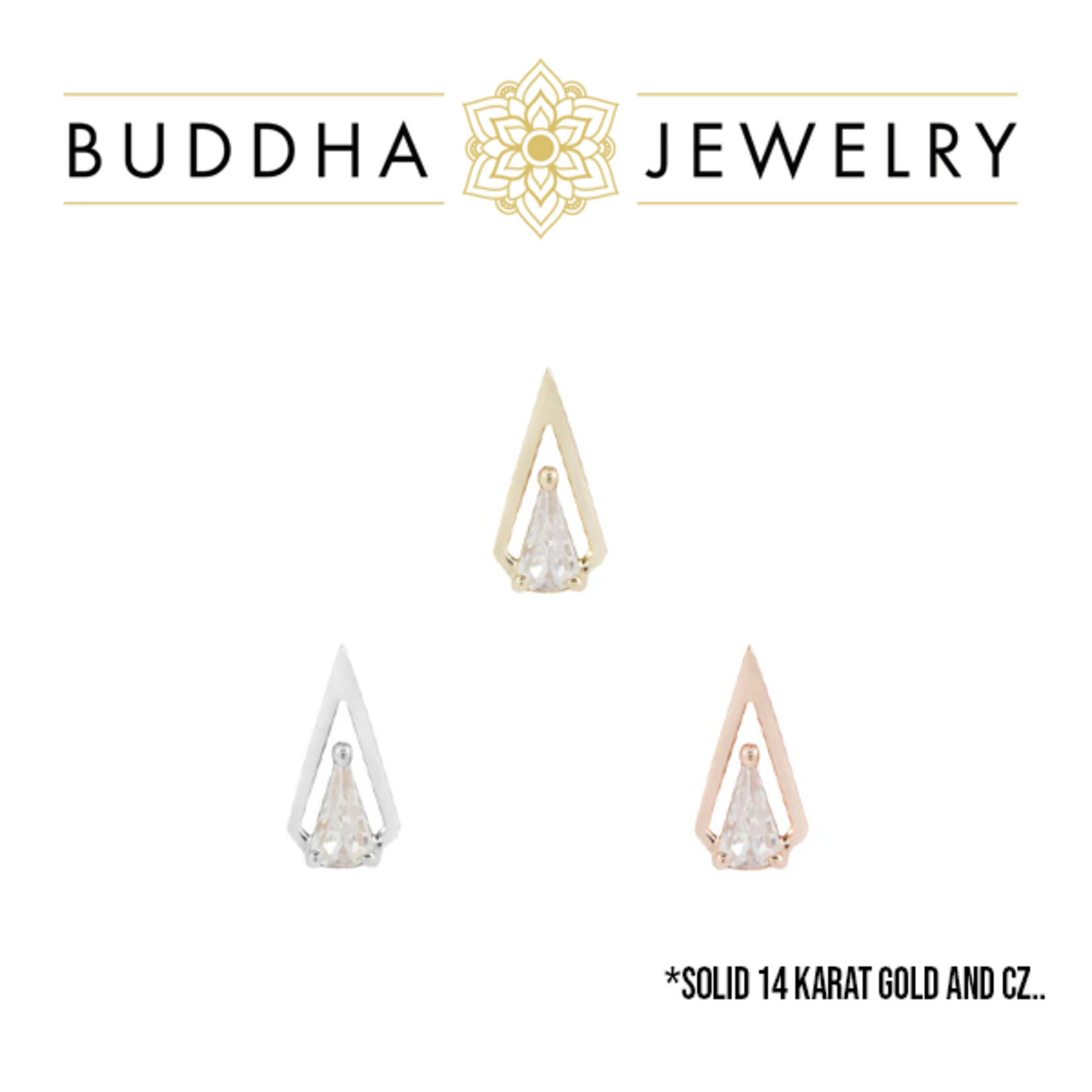 Buddha Jewelry Organics Buddha Jewelry Organics "ArtHaus" press-fit end with CZ