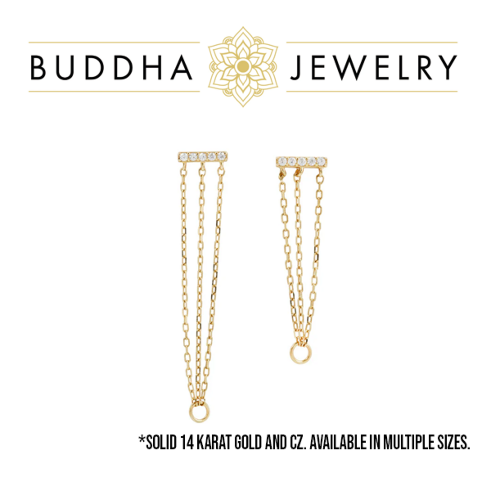 Buddha Jewelry Organics Buddha Jewelry Organics "Auralie" press-fit end with CZ & chain.
