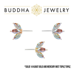 Buddha Jewelry Organics Buddha Jewelry Organics Forward Facing "Moet" with Mercury Mist Topaz