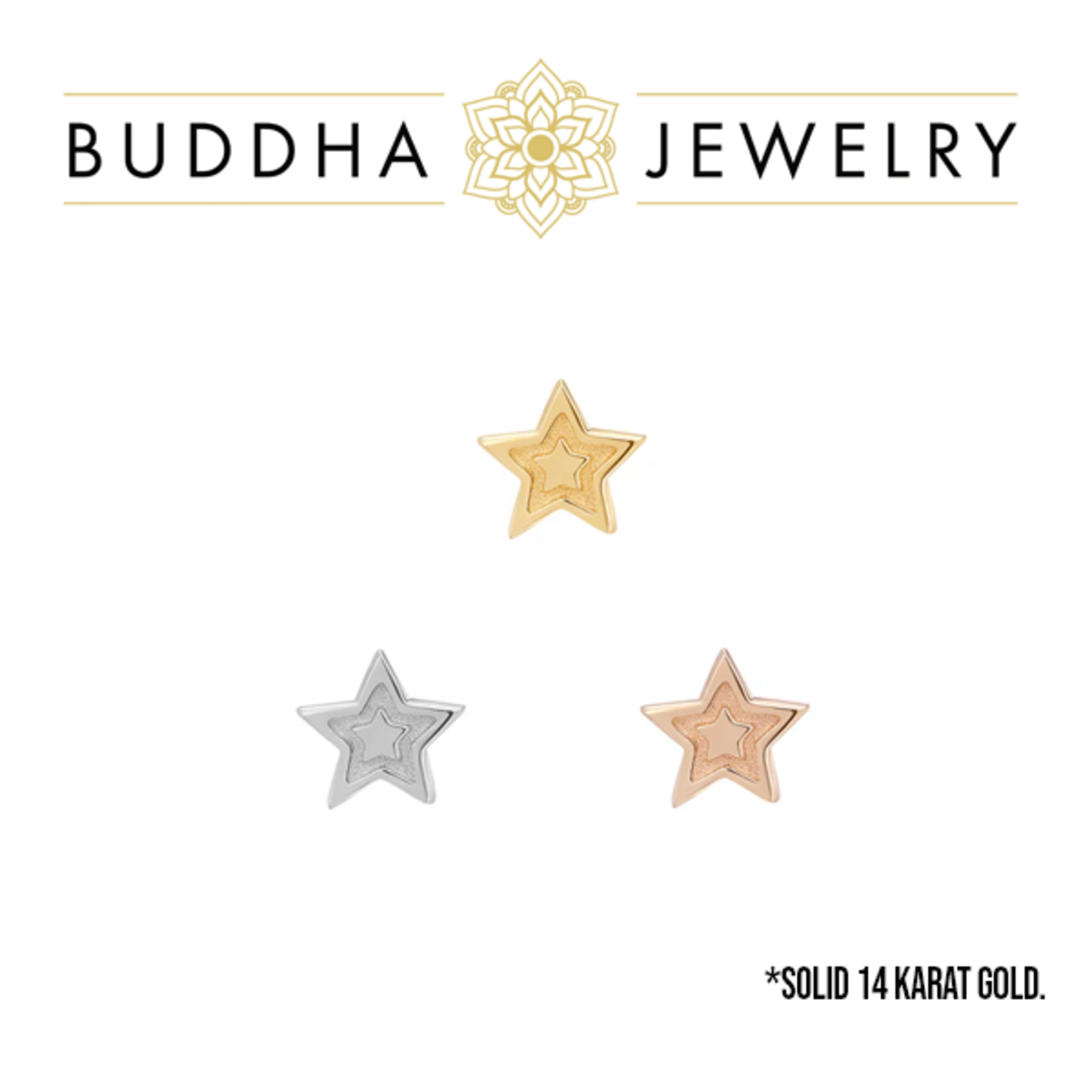 Buddha Jewelry Organics Buddha Jewelry Organics "Starstruck" star press-fit end