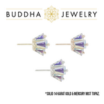 Buddha Jewelry Organics Buddha Jewelry Organics Forward Facing "Gemma Trio" Mercury Mist Topaz