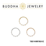 Buddha Jewelry Organics Buddha Jewelry Organics 16g "Loved" Clicker with CZ