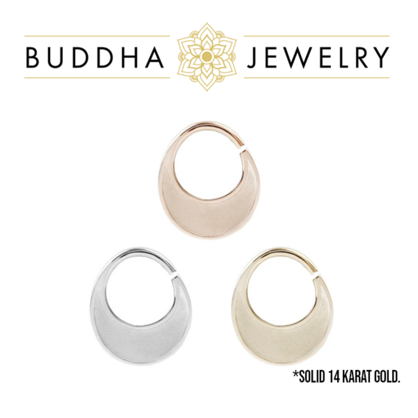 Buddha Jewelry Organics 16g 5/16 Buddha Jewelry Organics "Sandblasted Haute" seam ring