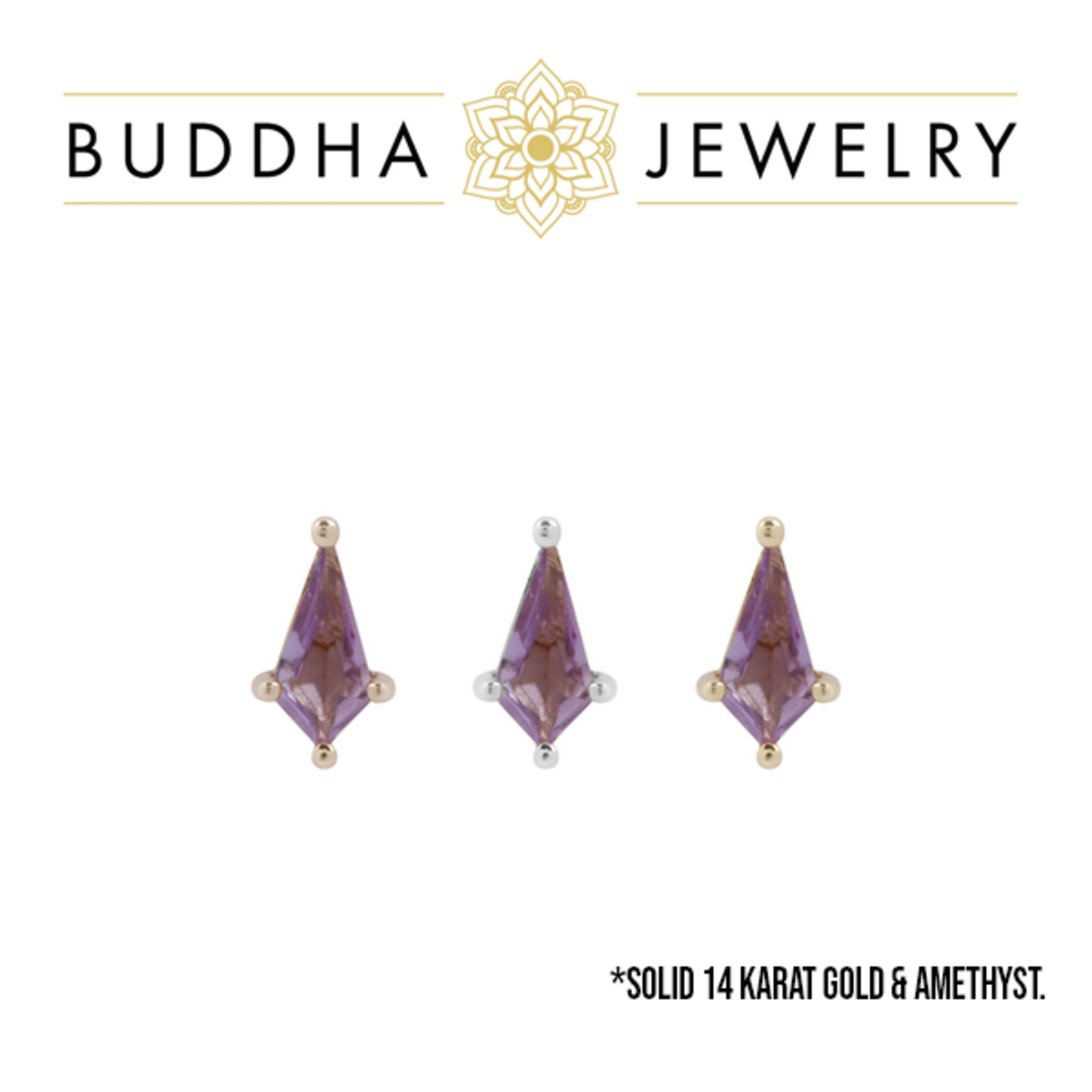 Buddha Jewelry Organics Buddha Jewelry Organics "Mini Soho" press-fit end with amethyst