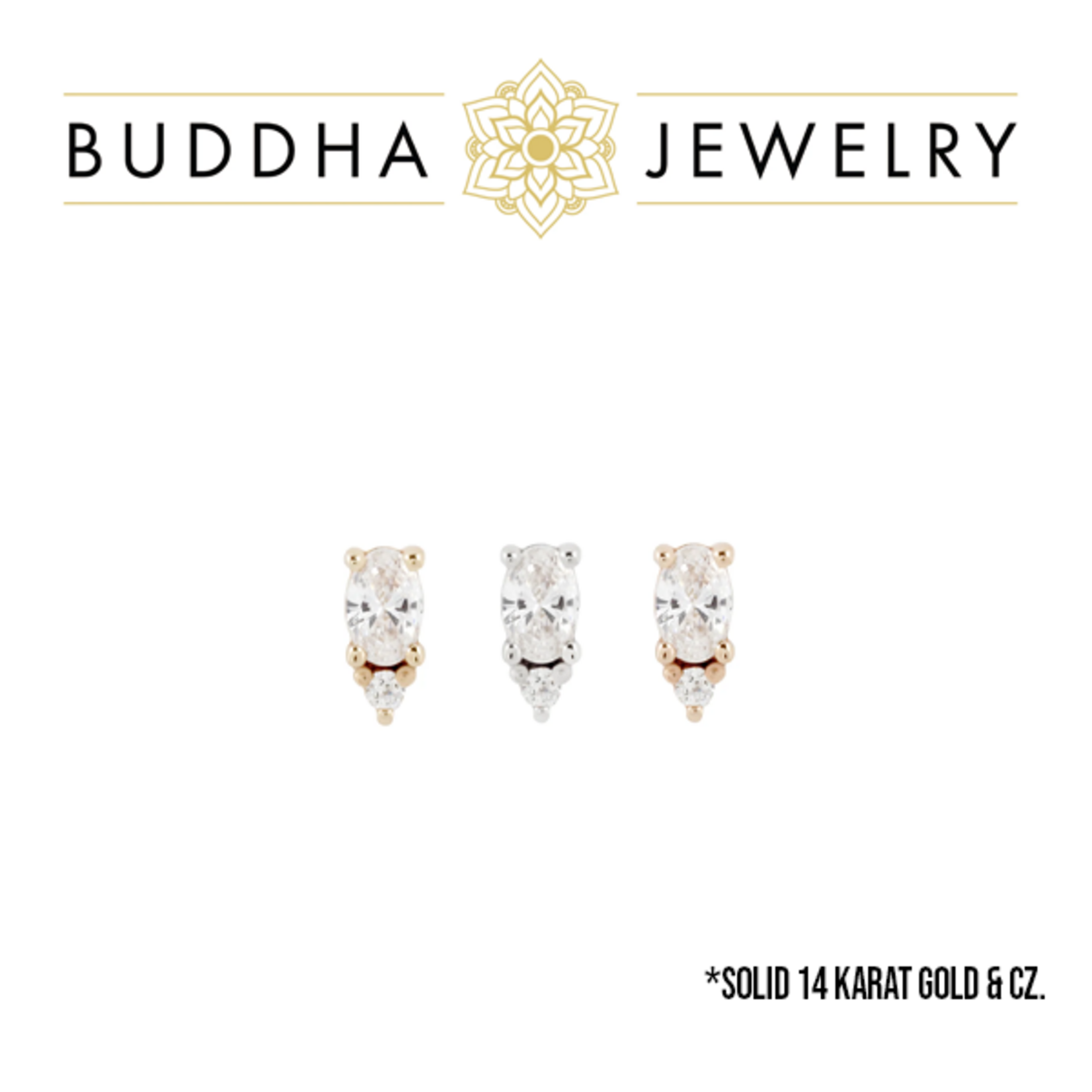 Buddha Jewelry Organics Buddha Jewelry Organics "Desden" press-fit end with CZ