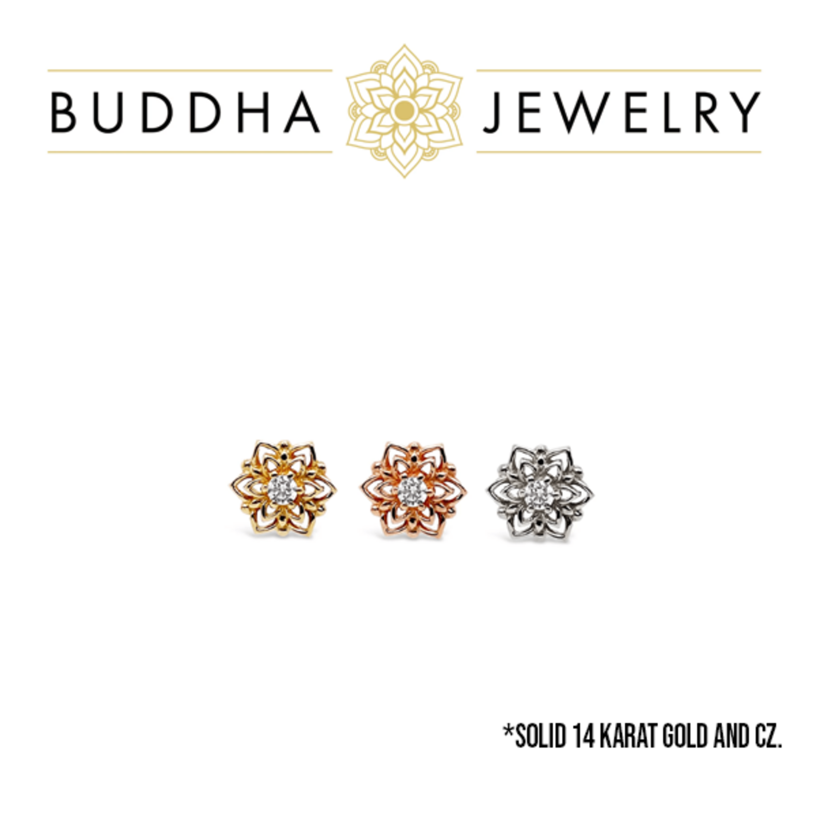 Buddha Jewelry Organics Buddha Jewelry Organics "Mandala" press-fit end with CZ