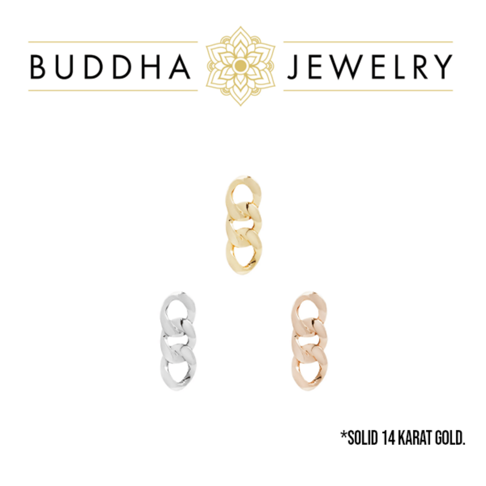Buddha Jewelry Organics Buddha Jewelry Organics "Gold Chain" press-fit end