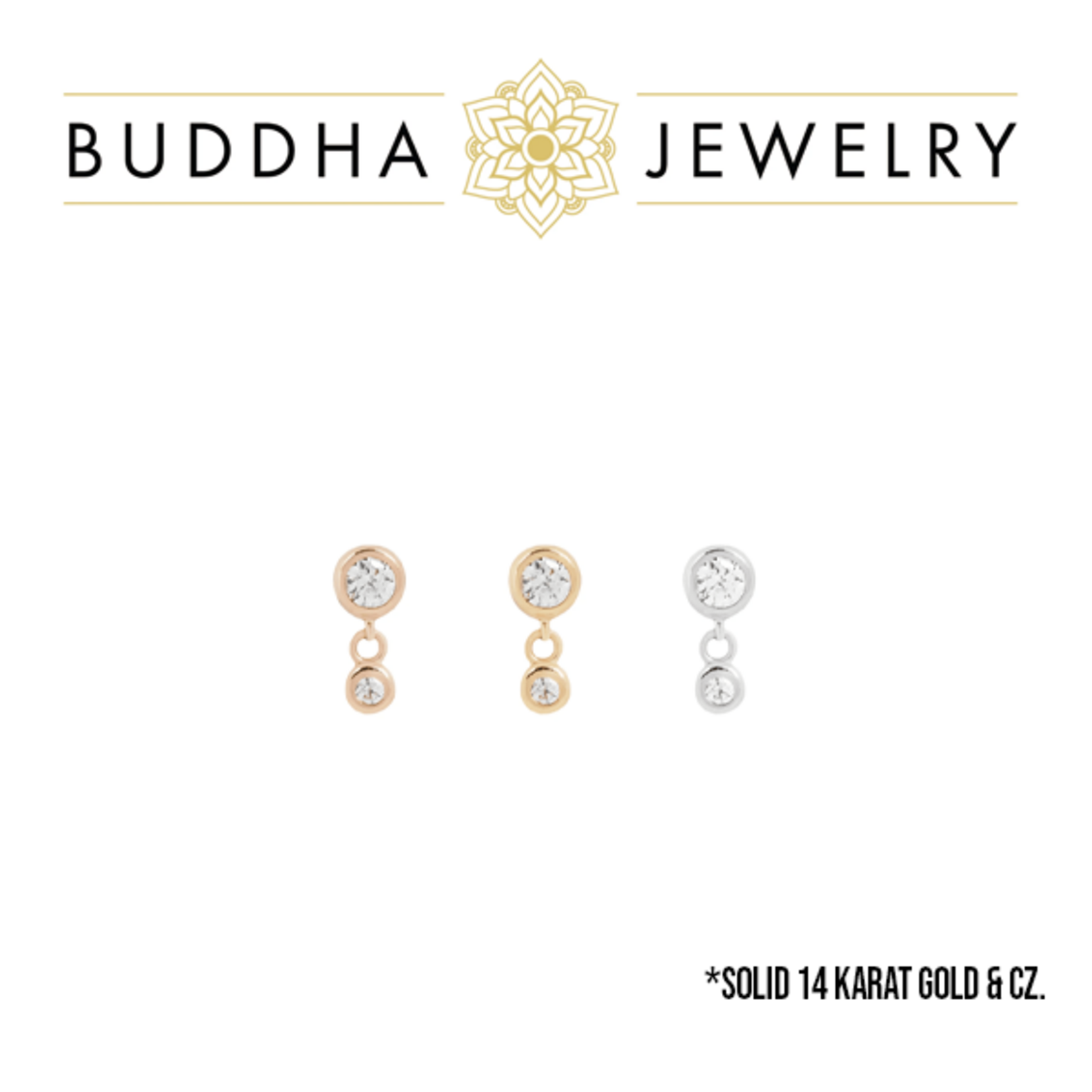Buddha Jewelry Organics Buddha Jewelry Organics "Sutton" press-fit end with CZ