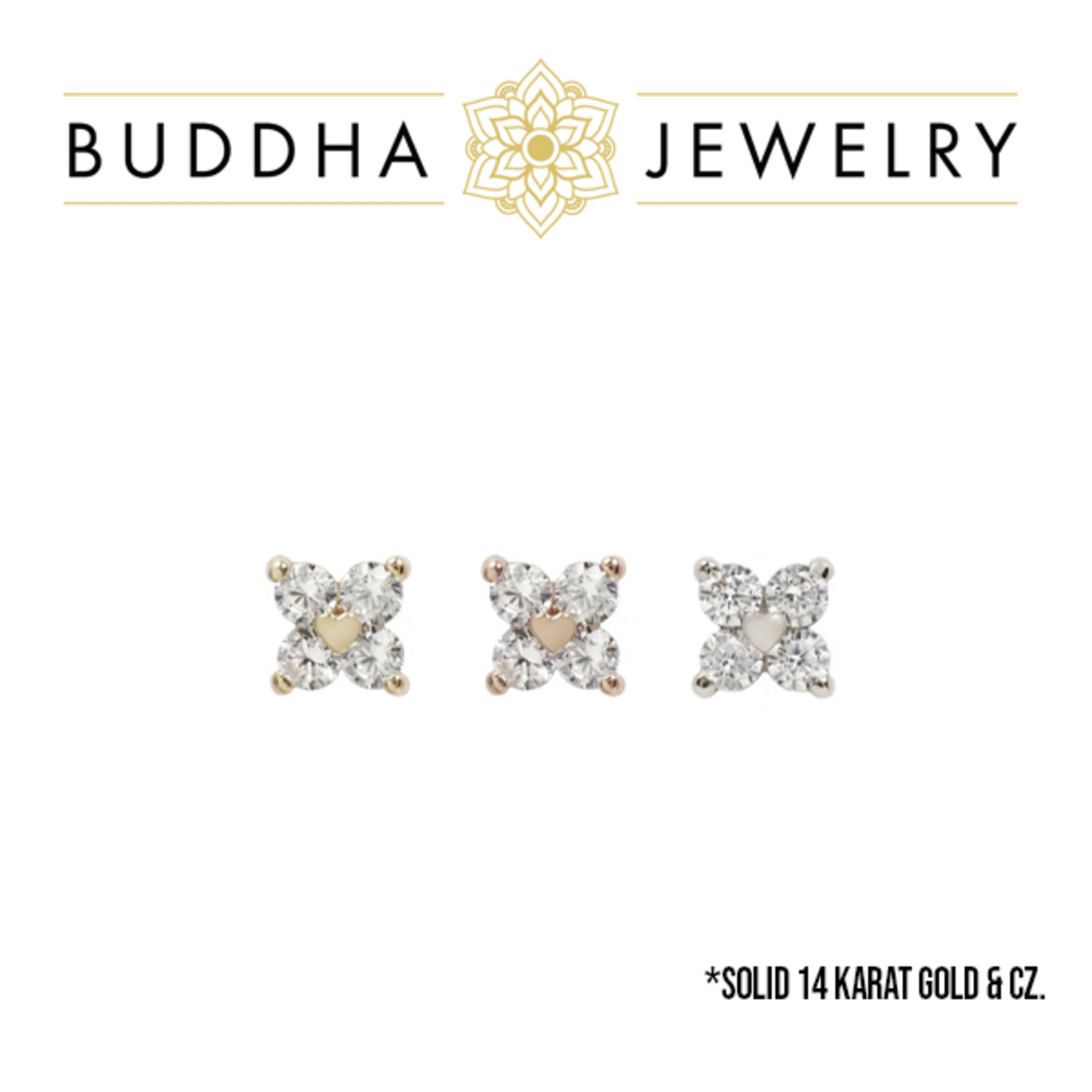 Buddha Jewelry Organics Buddha Jewelry Organics "Corazon" press-fit end with CZ