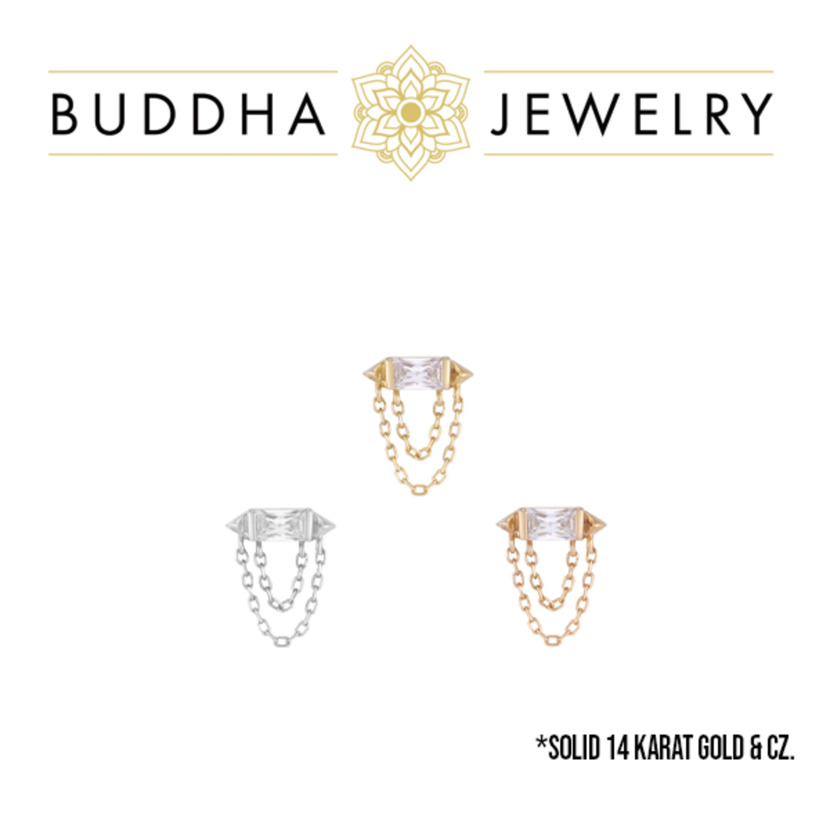 Buddha Jewelry Organics Buddha Jewelry Organics "Vice" press-fit end with CZ