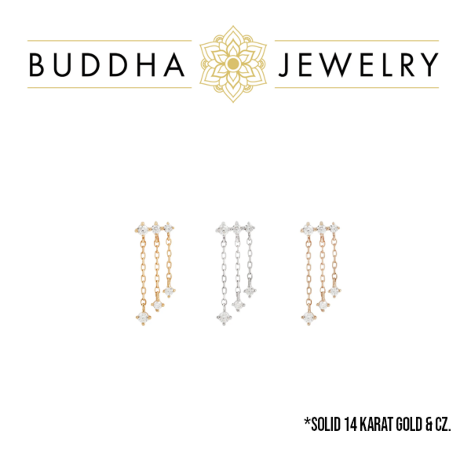 Buddha Jewelry Organics Buddha Jewelry Organics "Cascade" press-fit end with CZ