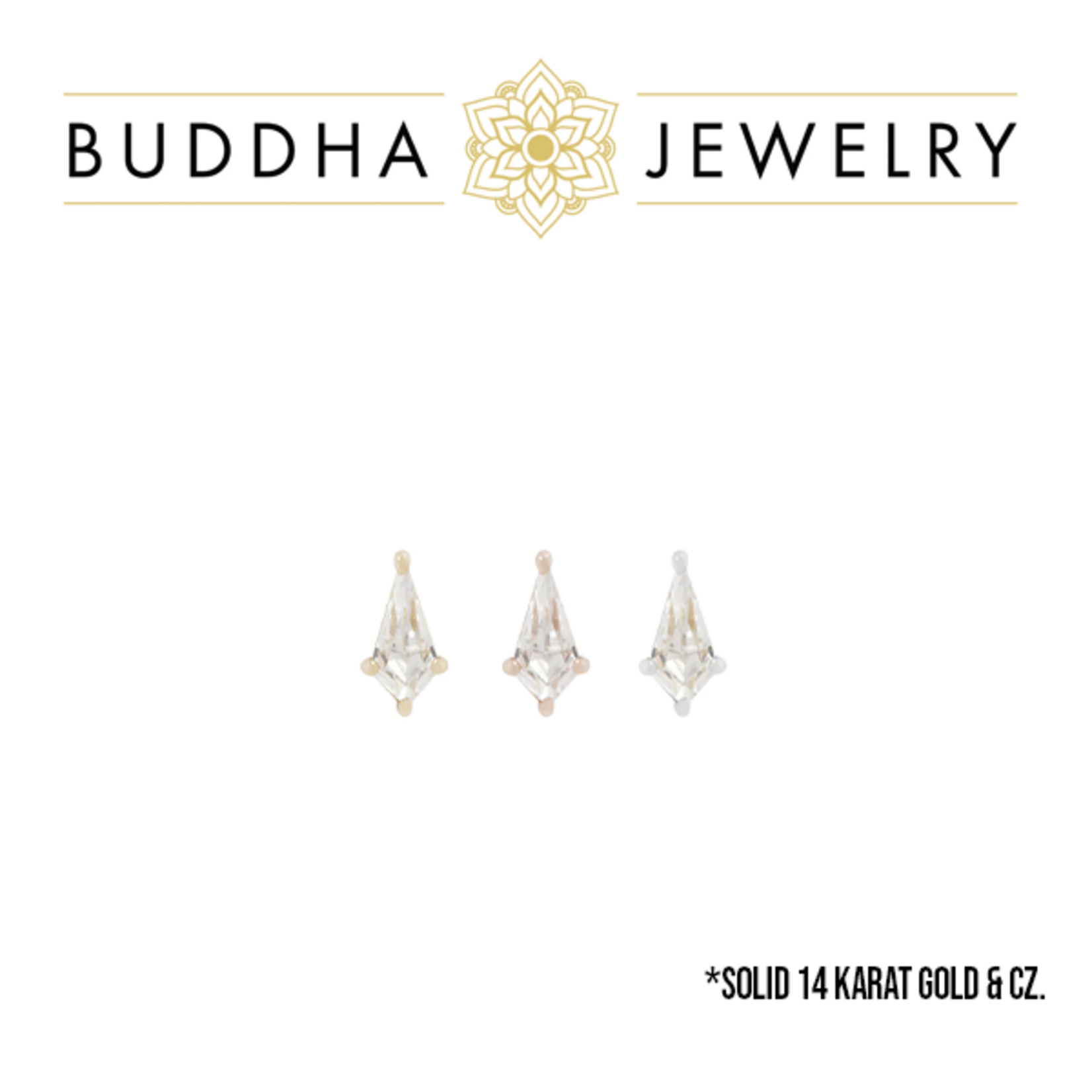 Buddha Jewelry Organics Buddha Jewelry Organics "Mini Soho" press-fit end with CZ