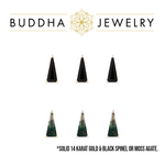 Buddha Jewelry Organics Buddha Jewelry Organics "Vela" with Black Spinel or Moss Agate