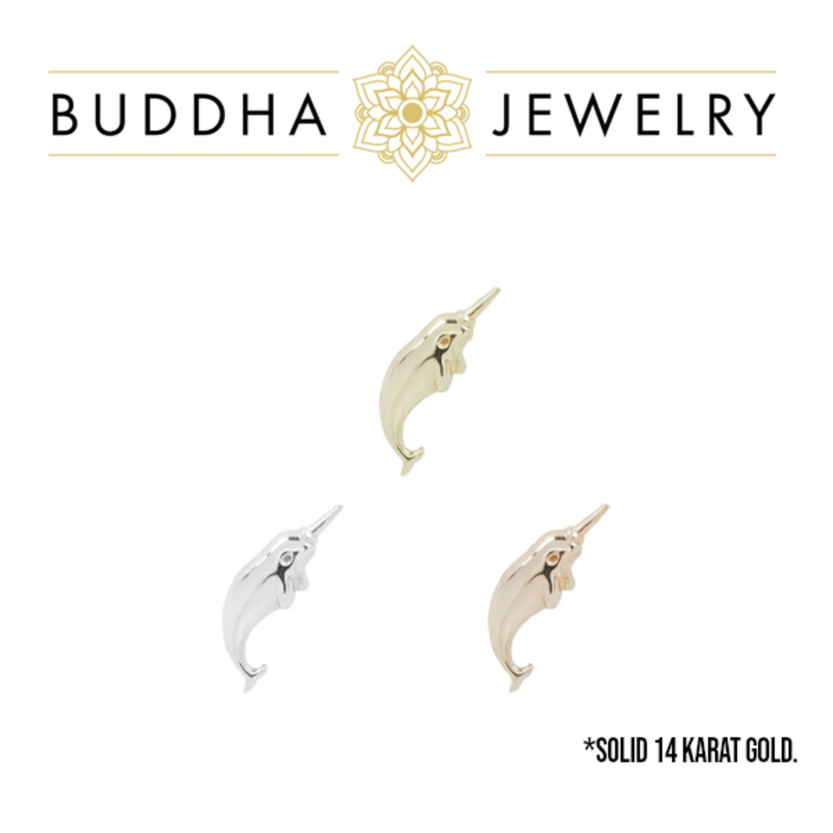 Buddha Jewelry Organics Buddha Jewelry Organics "Unicorn of the Sea" press-fit end