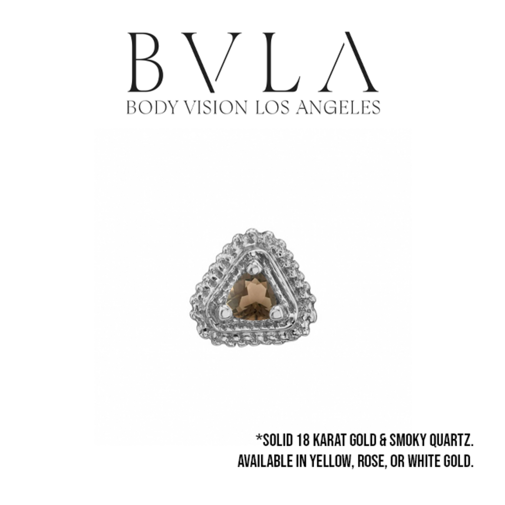 BVLA BVLA 16g "Afghan Trillion" threaded end with smoky quartz