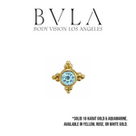 BVLA BVLA 16g "Mini Kandy" Threaded End with AA Aquamarine