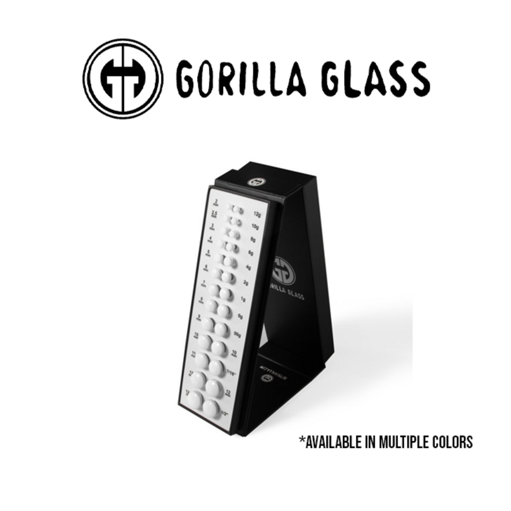 Gorilla Glass Gorilla Glass single flare Colorfront kit with display - 12g through 1/2