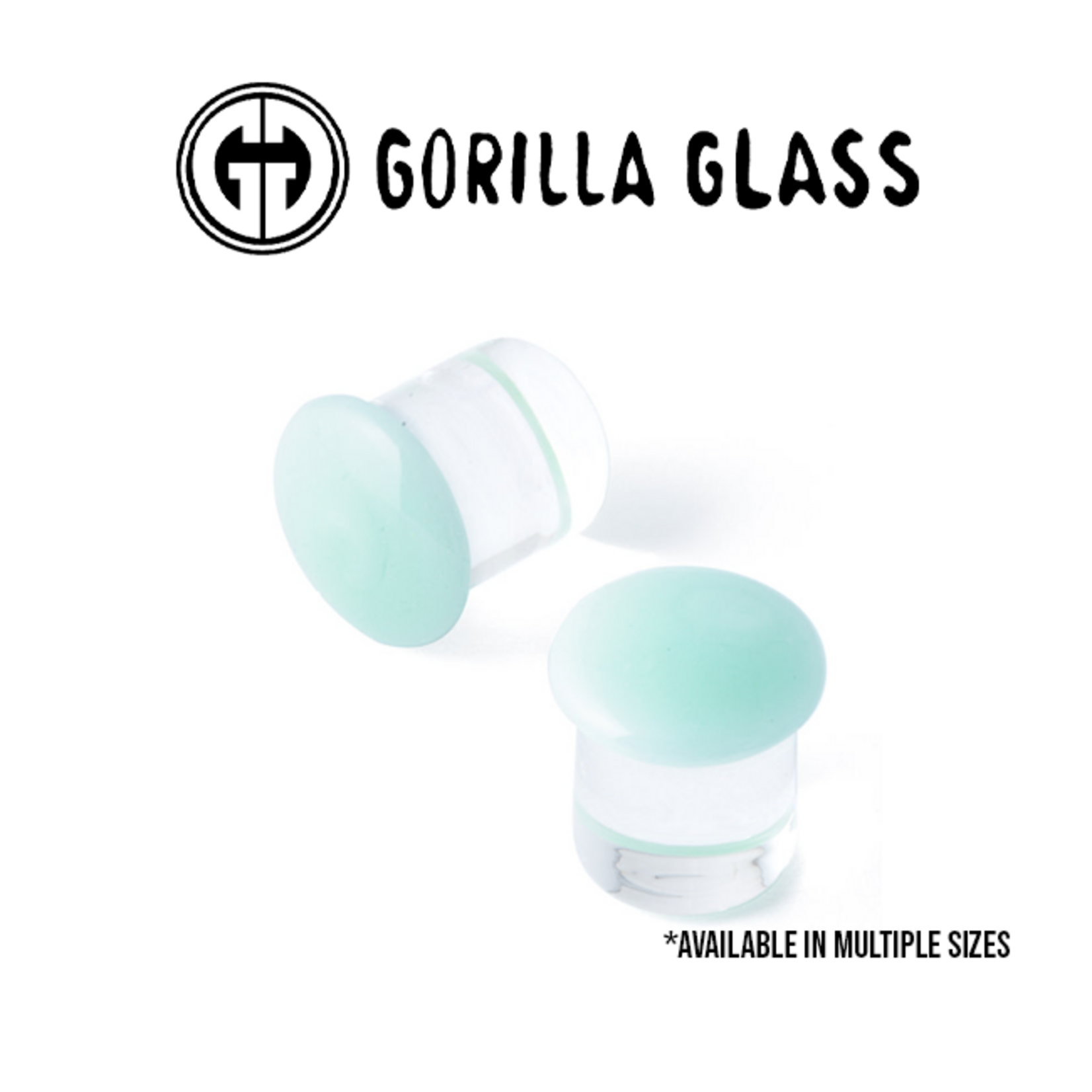Gorilla Glass Gorilla Glass single flare Mint color front plugs