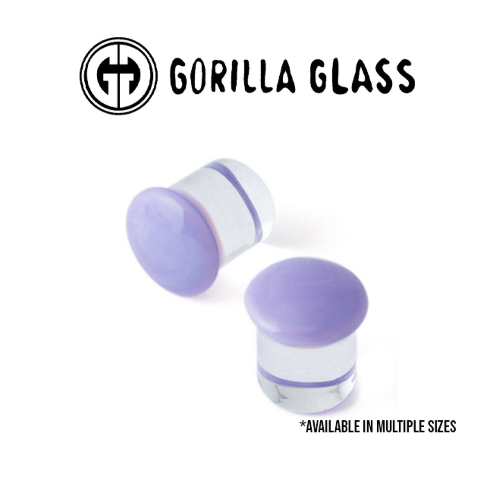 Gorilla Glass Gorilla Glass single flare Lilac color front plugs