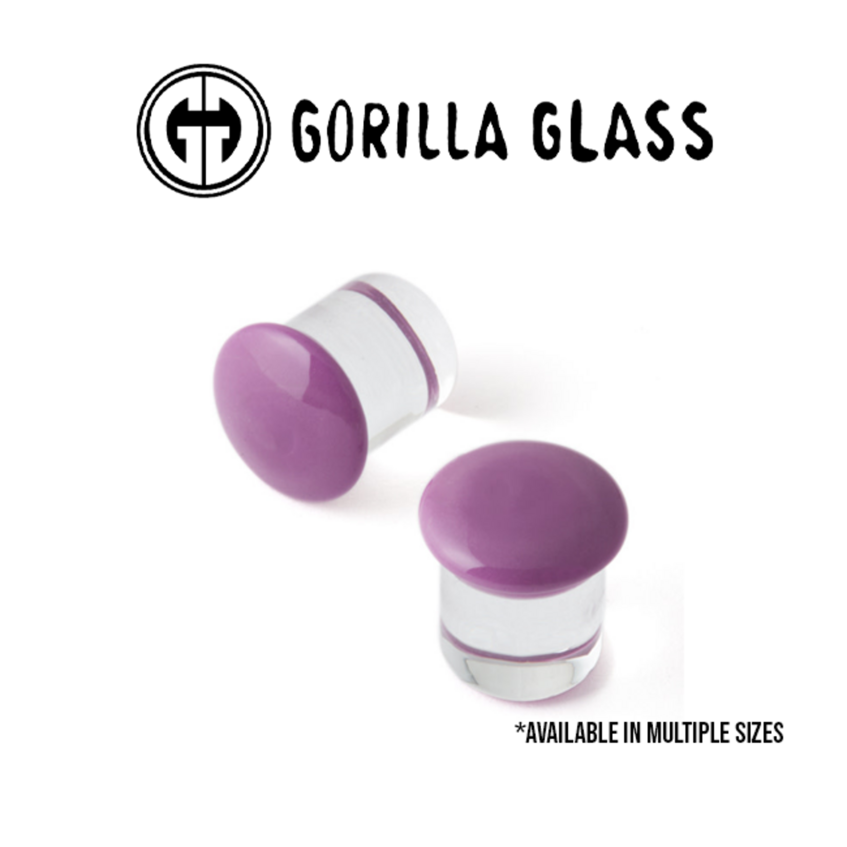 Gorilla Glass Gorilla Glass single flare Grape color front plugs