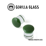 Gorilla Glass Gorilla Glass Single Flare Forest Green Color Front Plugs