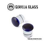 Gorilla Glass Gorilla Glass Single Flare Cobalt Color Front Plugs