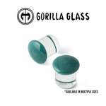 Gorilla Glass Gorilla Glass Single Flare Aqua Color Front Plugs