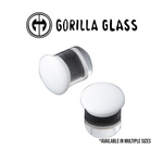 Gorilla Glass Gorilla Glass Single Flare White Color Front Plugs