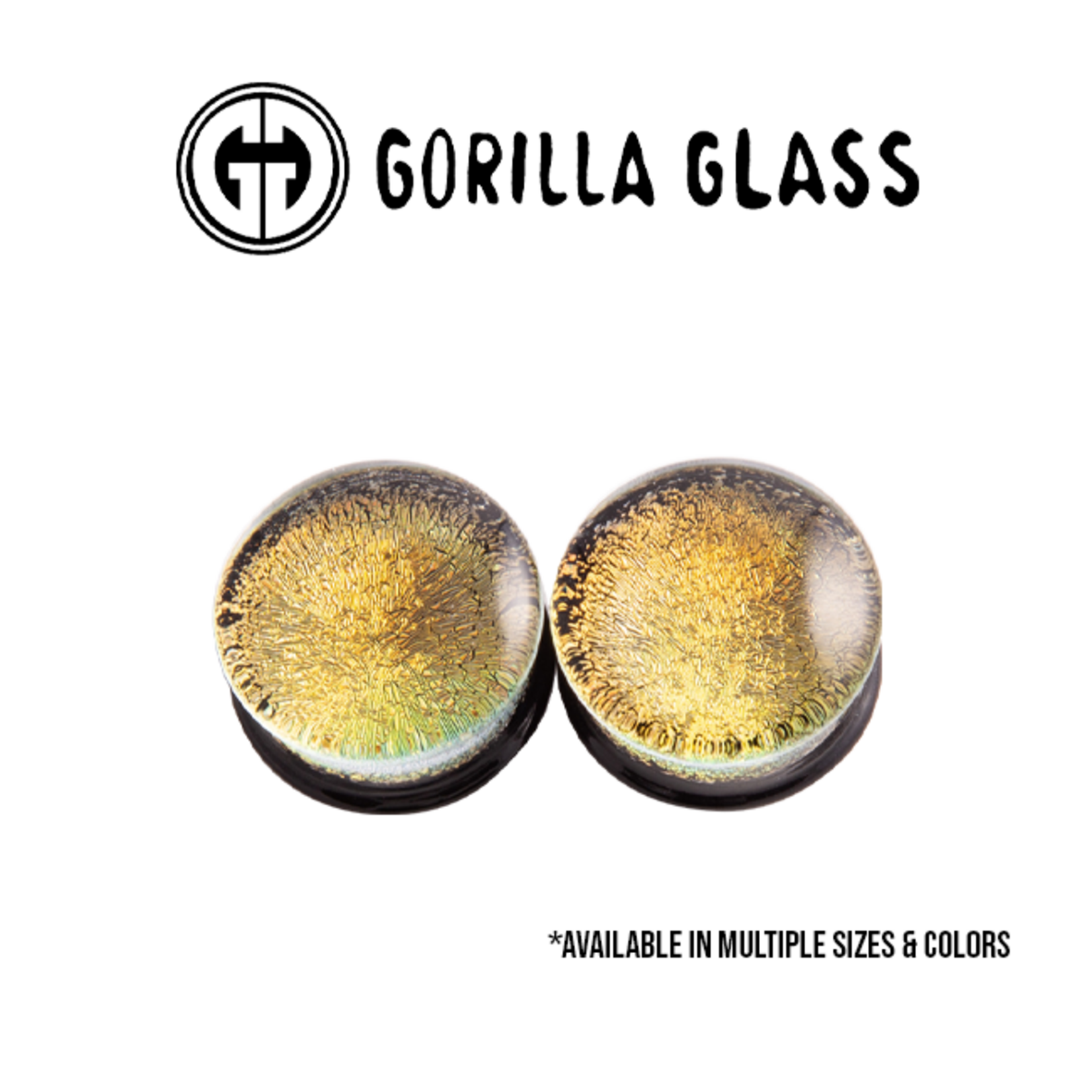 Gorilla Glass Gorilla Glass Dichroic double flared plugs
