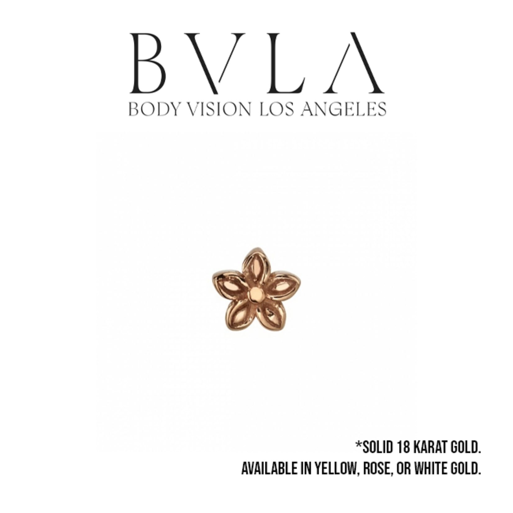 BVLA BVLA 16g 3.5mm "Hibiscus" flower threaded end