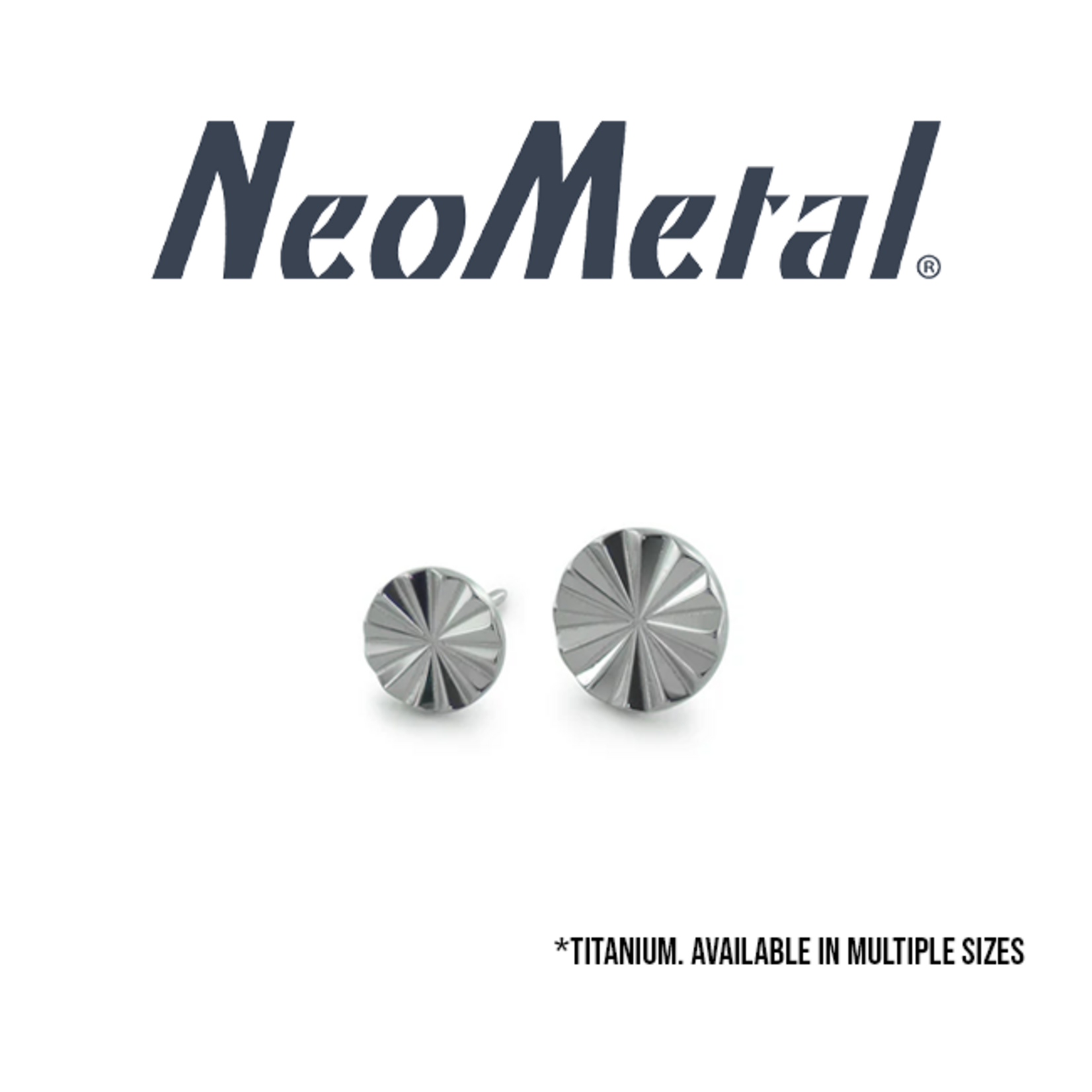 Neometal Neometal 18g titanium "Spline" press-fit end